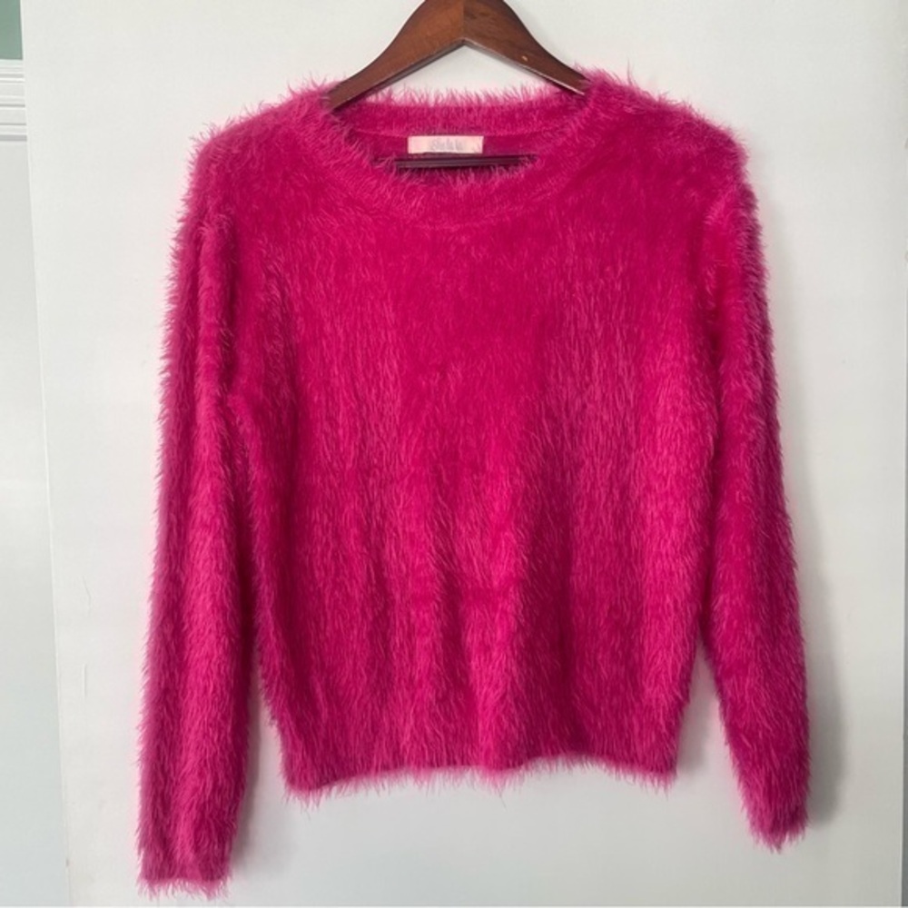 She La La sweater pink long sleeve size medium